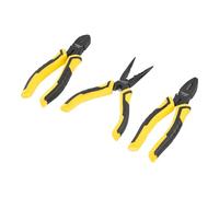 STANLEY Control Grip Plier Triple Pack - 150mm Combination Plier, 150mm Diagonal Plier, 150mm Long Nose Plier STHT0-75094