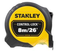 Stanley Control Lock Tape Measure Black/yellow (8M)