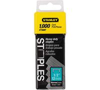 Stanley Ct308T 1/2 Inch Heavy Duty Flat Narrow Crown Staples,Pack of 1000(Pack of 1000)