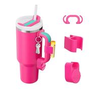 Stanley Cup Compatible Accessory Set: 3 Pcs - Ring, Chapstick & Key Holders for 40oz & 30oz H2.0 Tumblers