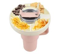 Stanley Cup Compatible Snack Tray - 40 oz Reusable Bowl with Handle, White