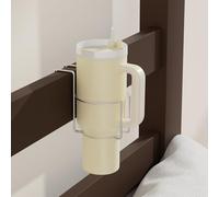 Stanley Cup Holder for Bed (Diameter 4 in) Cup Holder Water Bottle/Glass Organizer for Dormitory Bunk Crib, Metal Toddler Bed, Loft Bed, Headboard, Car, Desk Partition