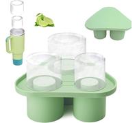 Stanley Cup Ice Cube Tray with 3 Compartments for Stanley Cup with Stanley Cup Floor Protection BPA Free Ice Cube Bars for 40 oz Stanley Cup Ice Cube Tray for Cocktails Whisky