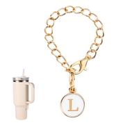 Stanley Cup Personalized Name ID Handle Charm for Tumblers (Letter L)