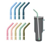 Stanley Cup Silicone Straw Extender - 9 Colorful Tips and Pedestals for 8mm Metal Straws
