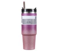 Stanley Cups, Double Layer Stainless Steel Insulated Mug with Lid, Gradient Color Travel Mug, Stanley Tumbler for Home, Office or Car (purple pink)