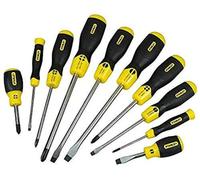 STANLEY CUSH Grip Screw Driver Set FLD/PH 10PCE