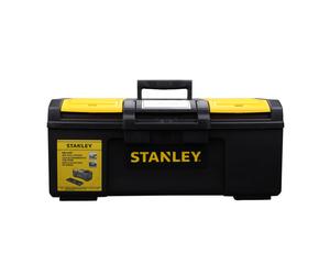 STANLEY Deep Toolbox Storage with 1 Touch Latch, 2 Lid Organisers for Small Parts, 24 Inch, 1-79-218