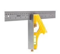 Stanley Die Cast Combination Square Silver/yellow (One Size)