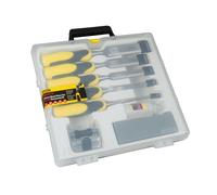 STANLEY DYNAGRIP Chisel with Strike Cap Set, 5 Piece + Accessories