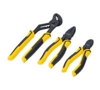 Stanley Dynagrip Pliers Set (Pack of 3) in Yellow Stanley Yellow