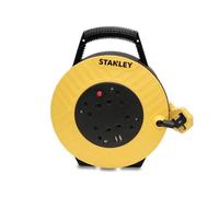 STANLEY Electrical Semi-Enclosed Cable Reel 240V 13A 4-Socket + 2 USB 7.5m