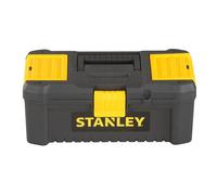 Stanley STST1-75514"Essential" 12.5" Toolbox with Plastic Latches, Black/Yellow