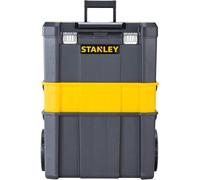 STANLEY Essential Rolling Workshop Toolbox, 3-in1 Stackable Units, Portable Tool