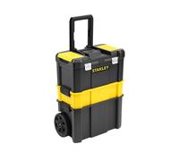 STANLEY Essential Rolling Workshop Toolbox, 3-in1 Stackable Units, Portable Tool Solution, STST1-80151