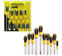 Stanley 060211 Essential Screwdriver SL/PH/PZ Set Pack of 10