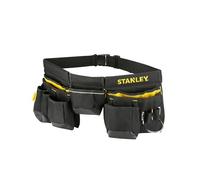 STANLEY Essential Tool Belt Pouch Apron, Multiple pockets, Integrated Hammer Loop, Tape Pocket for Easy Reach When Working, Adjustable Belt and Buckle, 1-96-178