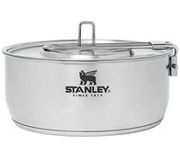 Stanley Even Heat Essential Pot Set, 4-Piece Camping Cookware Set with Stainless Steel Pots and Pans, Utensils, Lids, and Cooking Accessories, Outdoor Travel Kit for Campsites, Hiking, and More