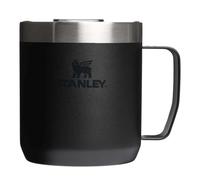 STANLEY 1913 Classic Legendary Camp Travel Mug 0.35L - Keeps 1.5 Hours Hot - 3 Hours Cold - Dishwasher Safe - Stainless Steel Coffee Cup - BPA-Free - Black 2.0