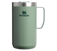 STANLEY Everyday Camp Mug, 24 oz, Hammertone Green | Insulated Stainless Steel Coffee Mug with Handle | Press Fit Drink Through Lid | Cup for Coffee, Tea and Drinks | BPA-Free