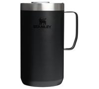 Stanley Everyday Camp Mug 24oz | Drink Through Lid | Cup for Coffee, Tea and Drinks | Insulated Stainless Steel Coffee Mug | BPA-Free | Black 2.0