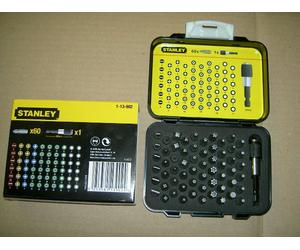 STANLEY EXPERT 61PCE SCREWDRIVER BIT SET 1-13-902 NEW Pz Ph Flat Hex Torx Star