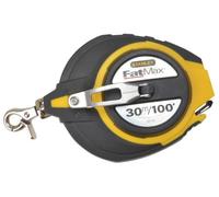 Stanley Fatmax 30M 100Ft Long Tape 3:1 Gear Ratio Closed Case 0-34-132 Sta034132