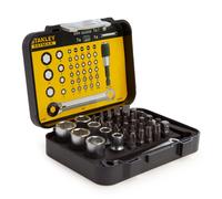 Stanley FatMax 1/4” Drive Metric Socket & Bit Set 39 Piece Mini Ratchet 1-13-907