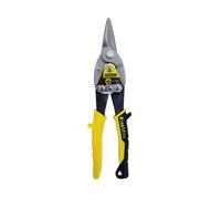 Stanley FatMax 14-563 9-7/8-Inch Straight Cut Aviation Snip | 2 in cutting length, easy 1-handed use, serrated jaws, cuts up to 18GA steel