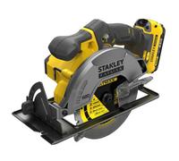Stanley Fatmax 18V Li-Ion V20 165mm Cordless Circular Saw (1 X 2Ah) - Sfmcs500D1K-Gb