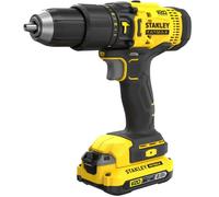 Stanley FatMax 18V V20 Cordless Hammer Drill Driver Kit, 2 x 2.0Ah Batteries