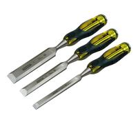 Stanley FatMax 3 Piece Bevel Edge Wood Chisel Set