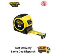 STANLEY FATMAX 5M Metric Tape Measure, Blade Armour Coating,Magnetic Hook End