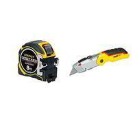 STANLEY FATMAX Autolock Tape, 8m Metric Only & 0-10-825 FATMAX Retractable Folding Knife