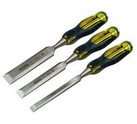 Stanley 2-16-268 FatMax Bevel Edge Chisel With Thru Tang Set Of 3:...