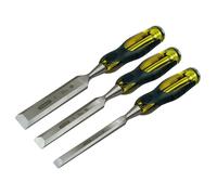 STANLEY FatMax Bevel Edge Chisel with Thru Tang Set, 3 Piece