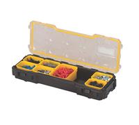 STANLEY FATMAX Pro 1/3 Shallow Stackable Storage Organiser for Small Parts, Removable Compartments, FMST1-75781