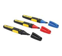 Stanley 0-47-315 FatMax Triple Pack Chisel Tip Markers