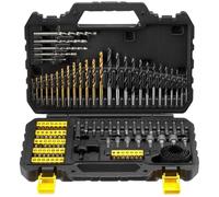 STANLEY Fatmax Drill & Screwdriver Bit Set - 100 Piece, Black,Yellow
