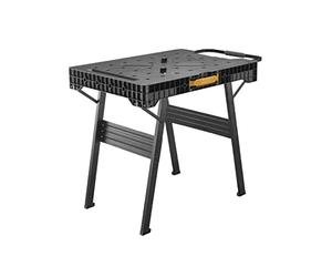 STANLEY FATMAX Express Folding Workbench - Portable Work Surface with 450kg Large Load Capacity, Metal, Painted, Clamp Compatible, FMST1-75672, Black