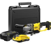 Stanley Fatmax 18V Li-Ion 125mm Brushed Cordless Angle Grinder X 2Ah) Sfmcg400D1
