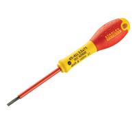 Stanley 0-65-411 Fat Max Screwdriver Insulated Slotted 3.5X75Mm-Red And Yellow, Red/Yellow