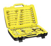 STANLEY FATMAX Juego de vasos 1/4" + 1/2" - 49 piezas