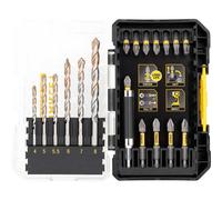 STANLEY FATMAX Masonry and Impact Screwdriver Drilling Bit Set Includes a Small ToughCase and Shaker Box Compatible with Pro-Stack and TSTAK (19 Pieces) STA88552-XJ