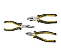 Stanley Fatmax Pliers Set 4-84-488 Bi-Materials Chrome Steel Silver, Black, Yellow Pack of 3