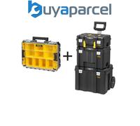 STANLEY FatMax PRO-STACK 4 Piece Mobile Tool Storage Tower INC Organiser Box