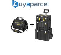 STANLEY FatMax PRO-STACK 4 Piece Mobile Tool Storage Tower INC Soft Tool Bag