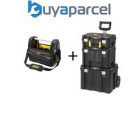 STANLEY FatMax PRO-STACK 4 Piece Mobile Tool Storage Tower INC Tote Tool Bag