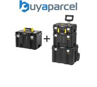 STANLEY FatMax PRO-STACK 4 Piece Mobile Tool Storage Tower INC x2 Deep Boxes