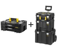 Stanley Fatmax Pro-Stack 4 Piece Mobile Tool Storage Tower Inc X2 Drawer Box